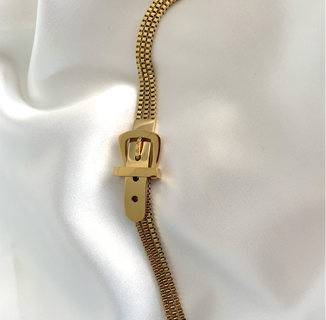gold-belt-buckle-chain-bracelet